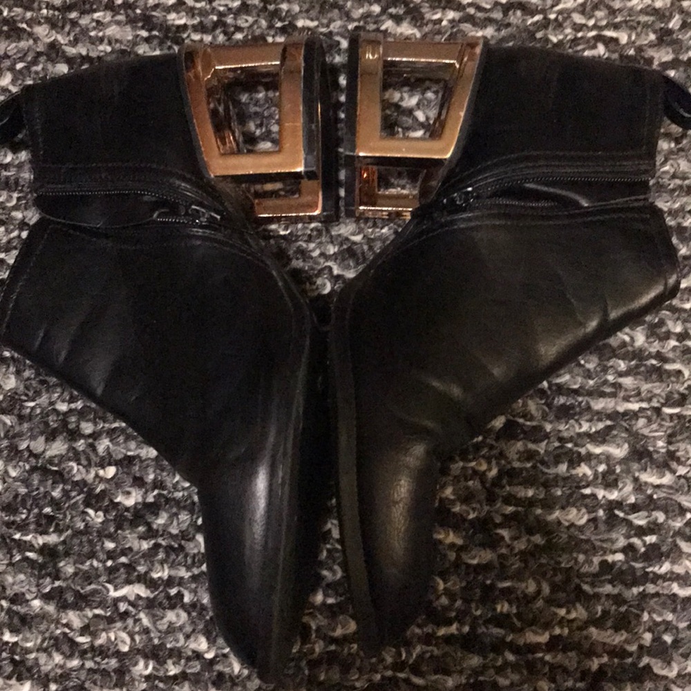 Black ankle boots